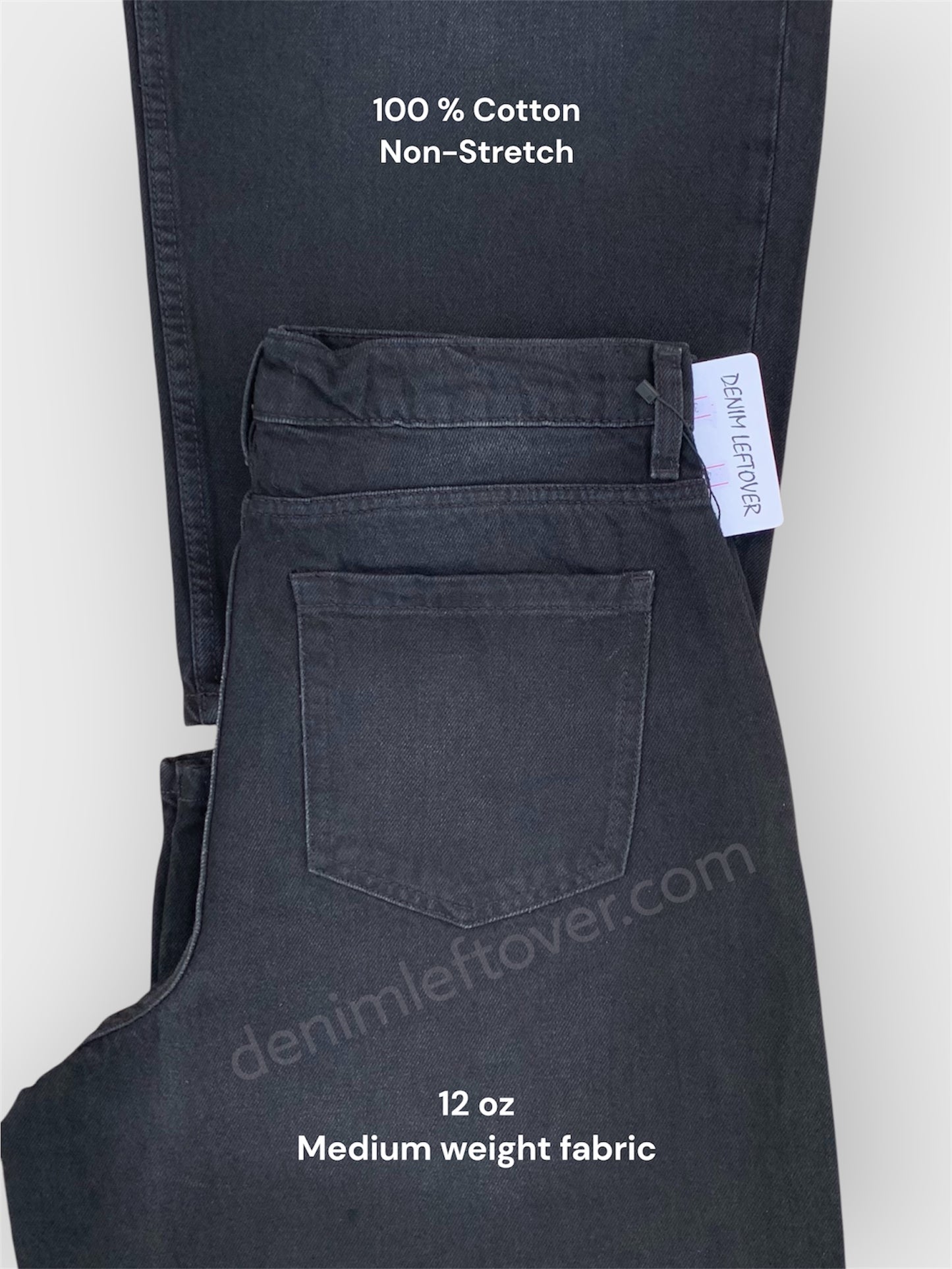 Women's Barrel Fit Diamond Black Jean DLW393 (Non Stretch)
