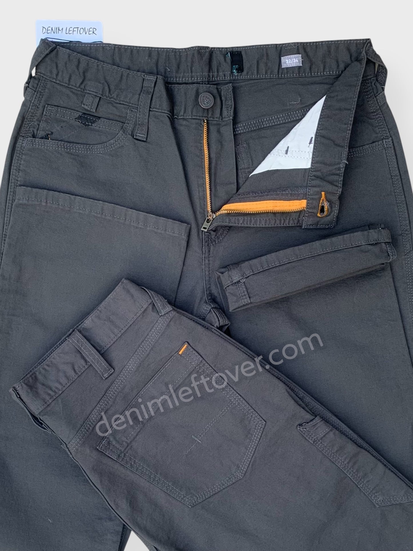 Men's Straight Fit Dark Grey Cotton Pant DL4429