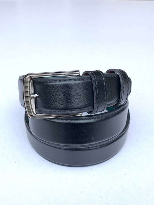 Black Shiny Leather Belt DLB392