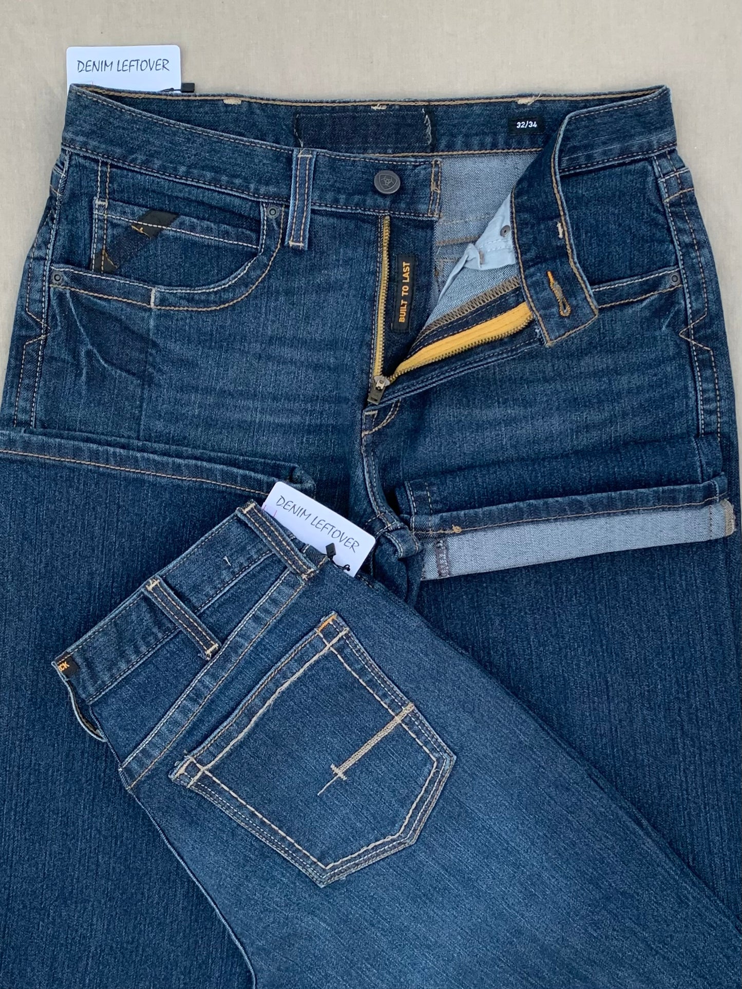 Men's Relaxed Bootcut Fit Dark Blue Jean DL4452