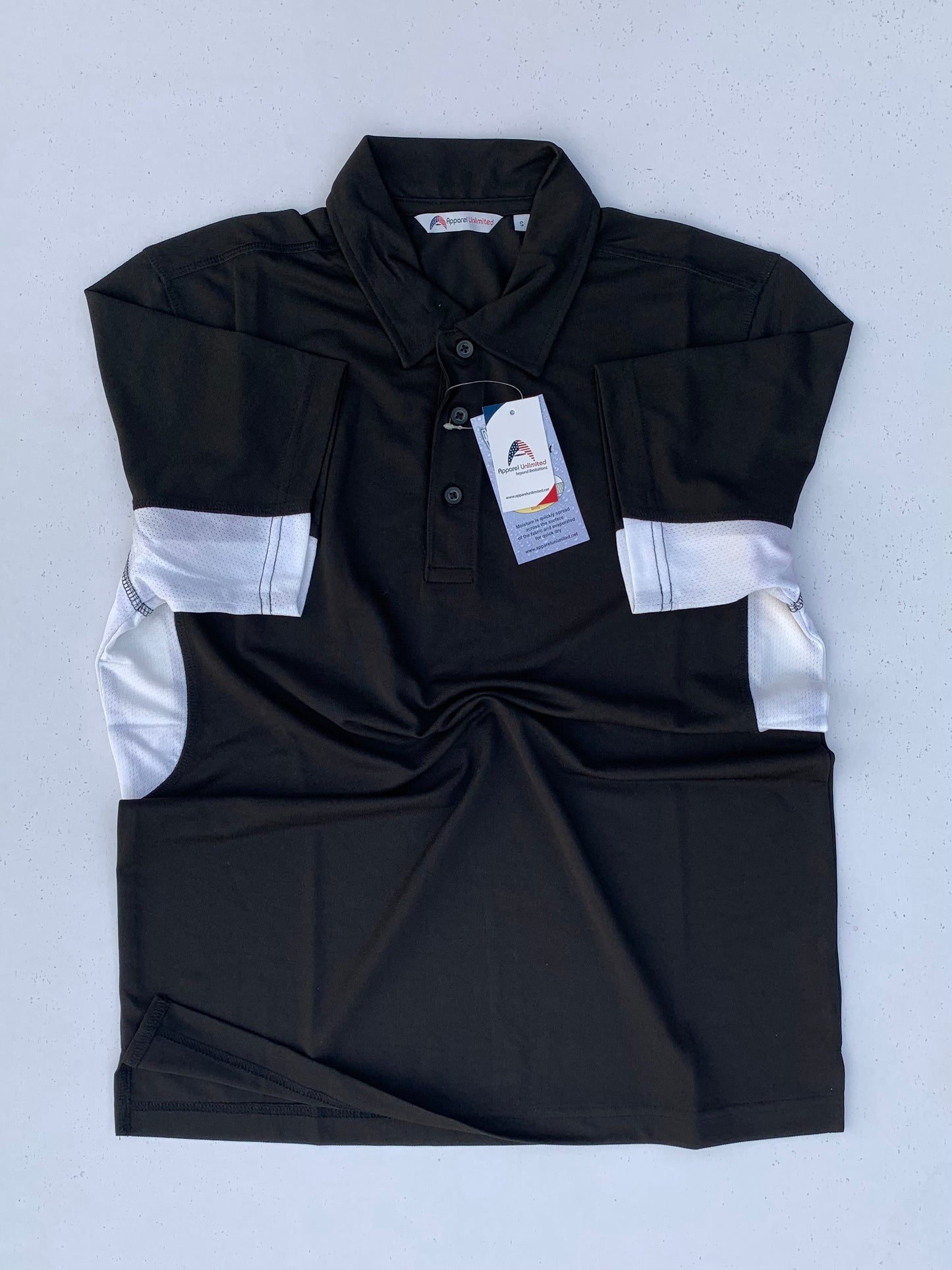Men's Half Sleeve Black Polo Shirt DLT393