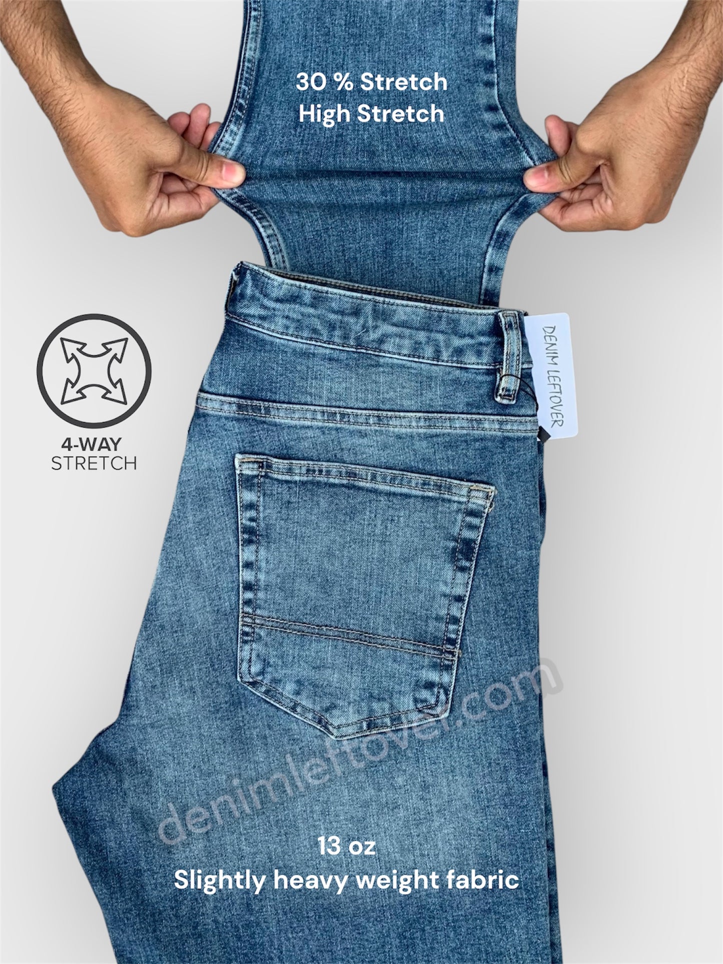 Men's Slim Fit Random Medium Blue Jean DL4473 (Minor Fault)
