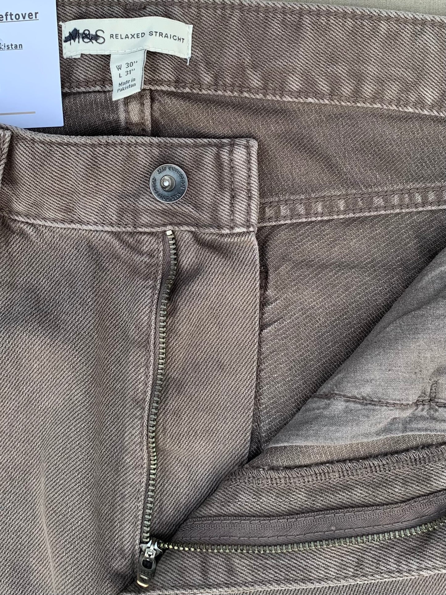 Men's Relaxed Fit Vintage Brown Jean DL4467 (Non Stretch)
