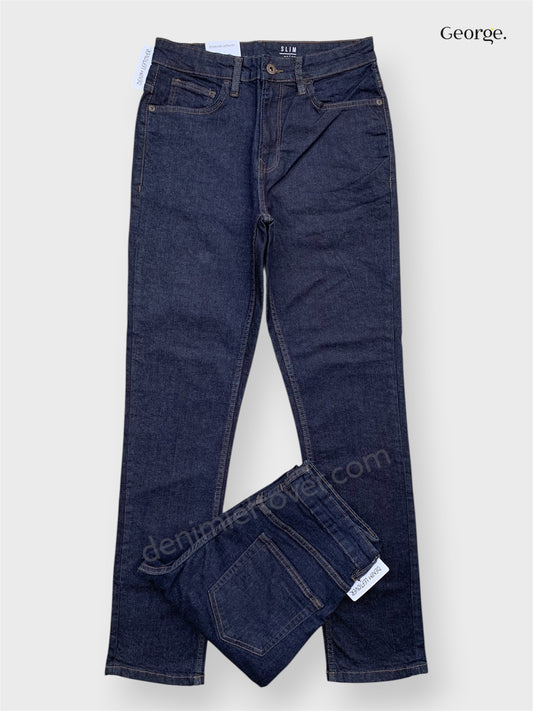 Men's Slim Fit Dark Blue Denim Jean DL4490