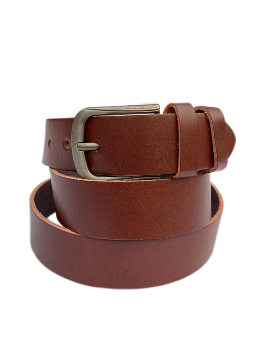 Dark Brown Mat Leather Belt DLB398