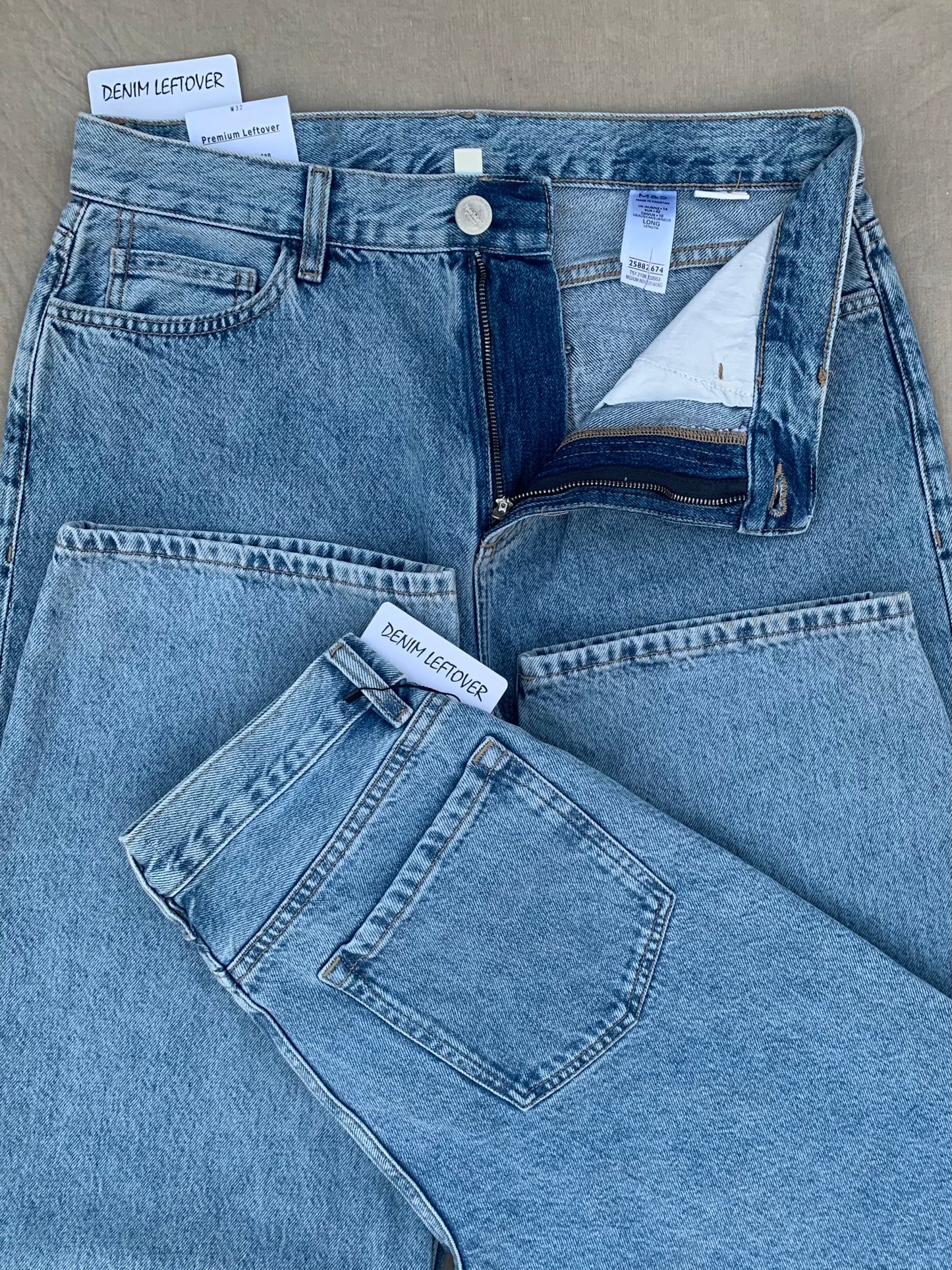 Women's Baggy/Balloon Fit Light Blue Jean DLW388 (Non Stretch) (Minor Fault)