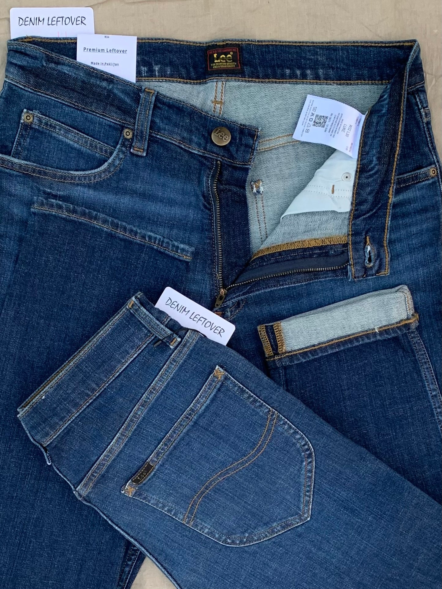 Men's Slim Tapered Fit Dark Blue Jean DL4397 (MINOR FAULT)