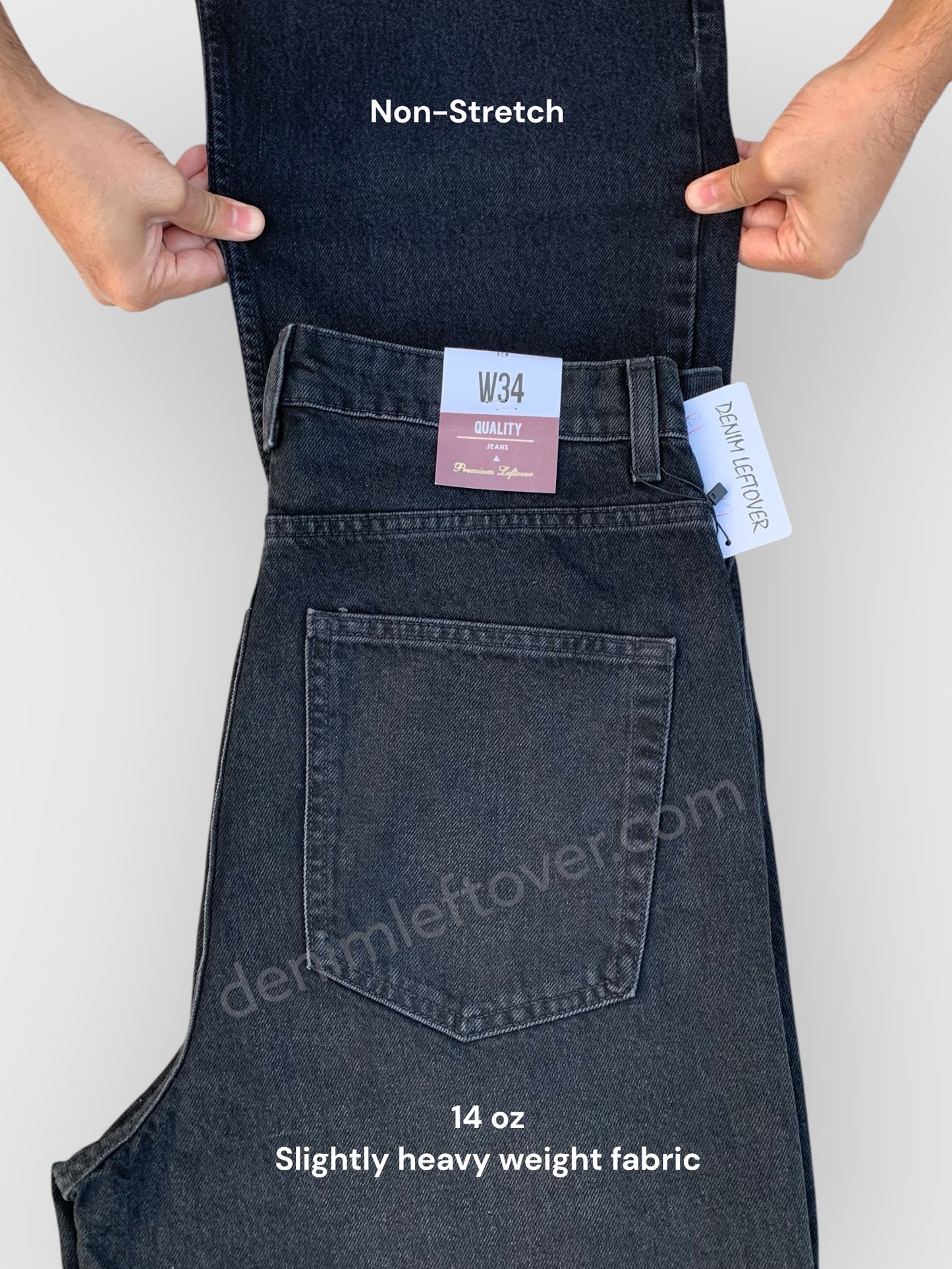 Men's Baggy Fit Diamond Black Jean DL4434 (Non Stretch)