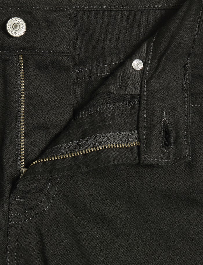 Men's Regular Fit Jet Black Jeans DL4088