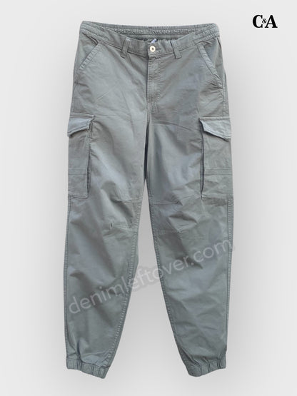 Men's Slim Fit Olive Green Cotton Trouser DL4430