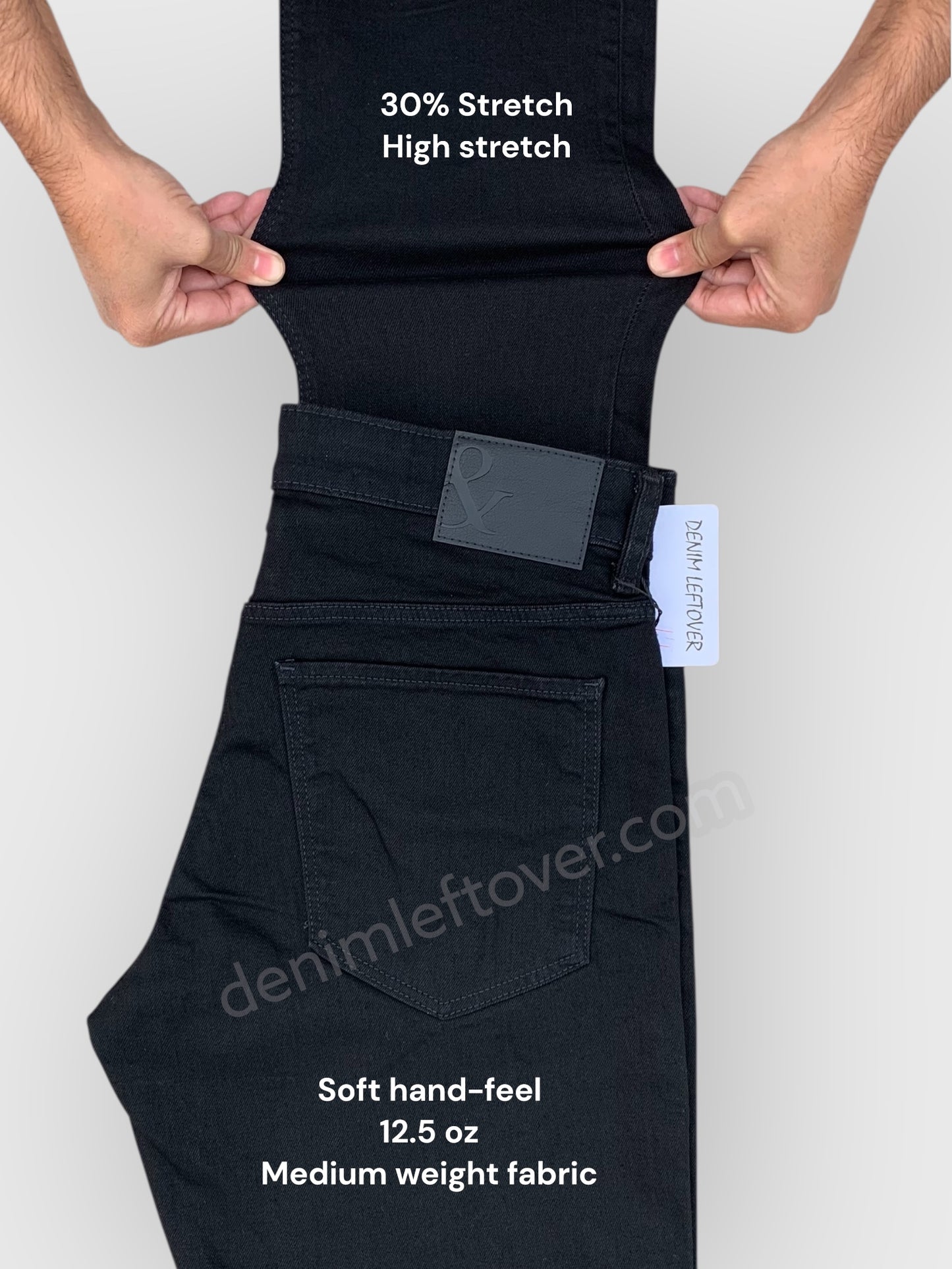 Men's Slim Fit Black Jean DL4419