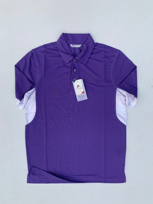 Men's Half Sleeve Purple Polo Shirt DLT394