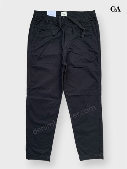 Men's Straight Fit Black Cotton Trouser DL4474 (Non-Stretch)