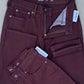 Men's Slim Fit Maroon Jean DL4458