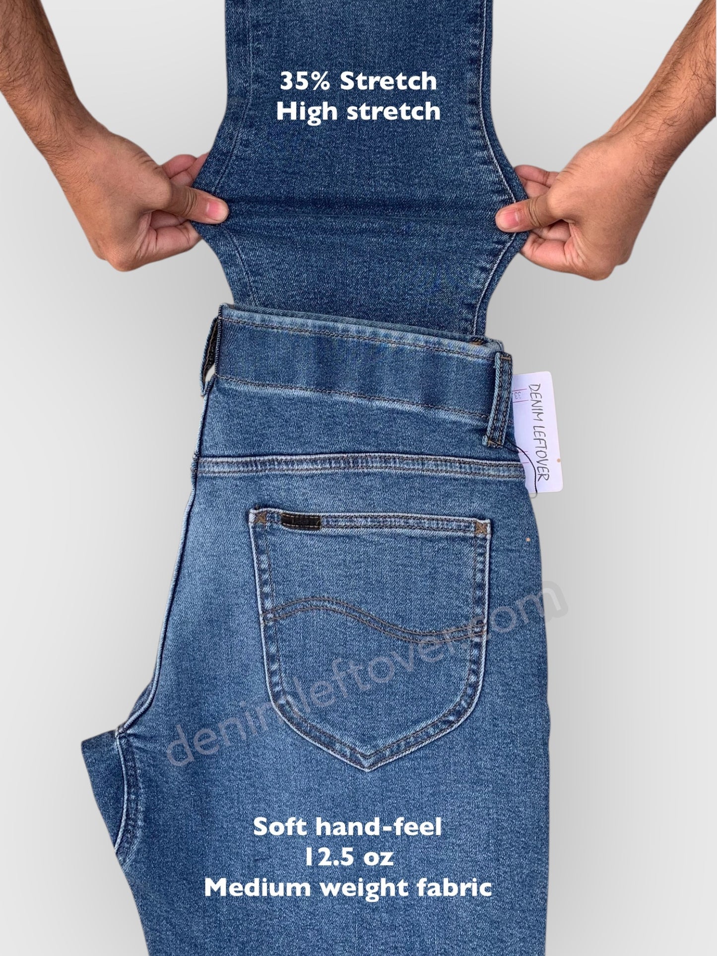 Men's Straight Taper Fit Medium Blue Jean DL4411