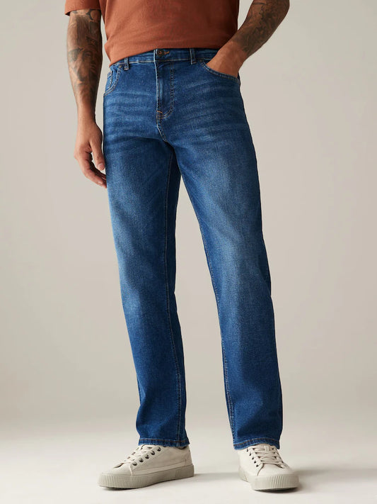 Men's Straight Fit Medium Blue Jean DL4337