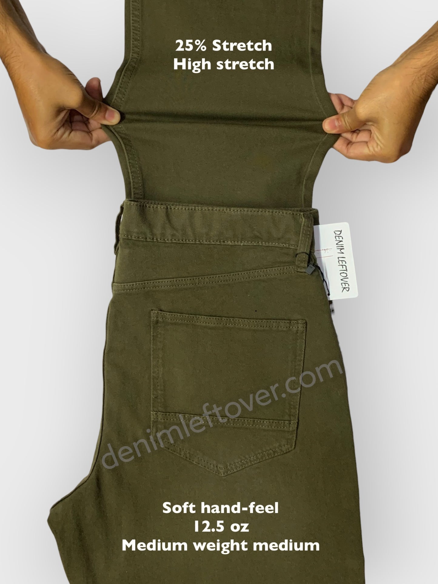 Men's Straight Fit Olive Green Jean DL4399