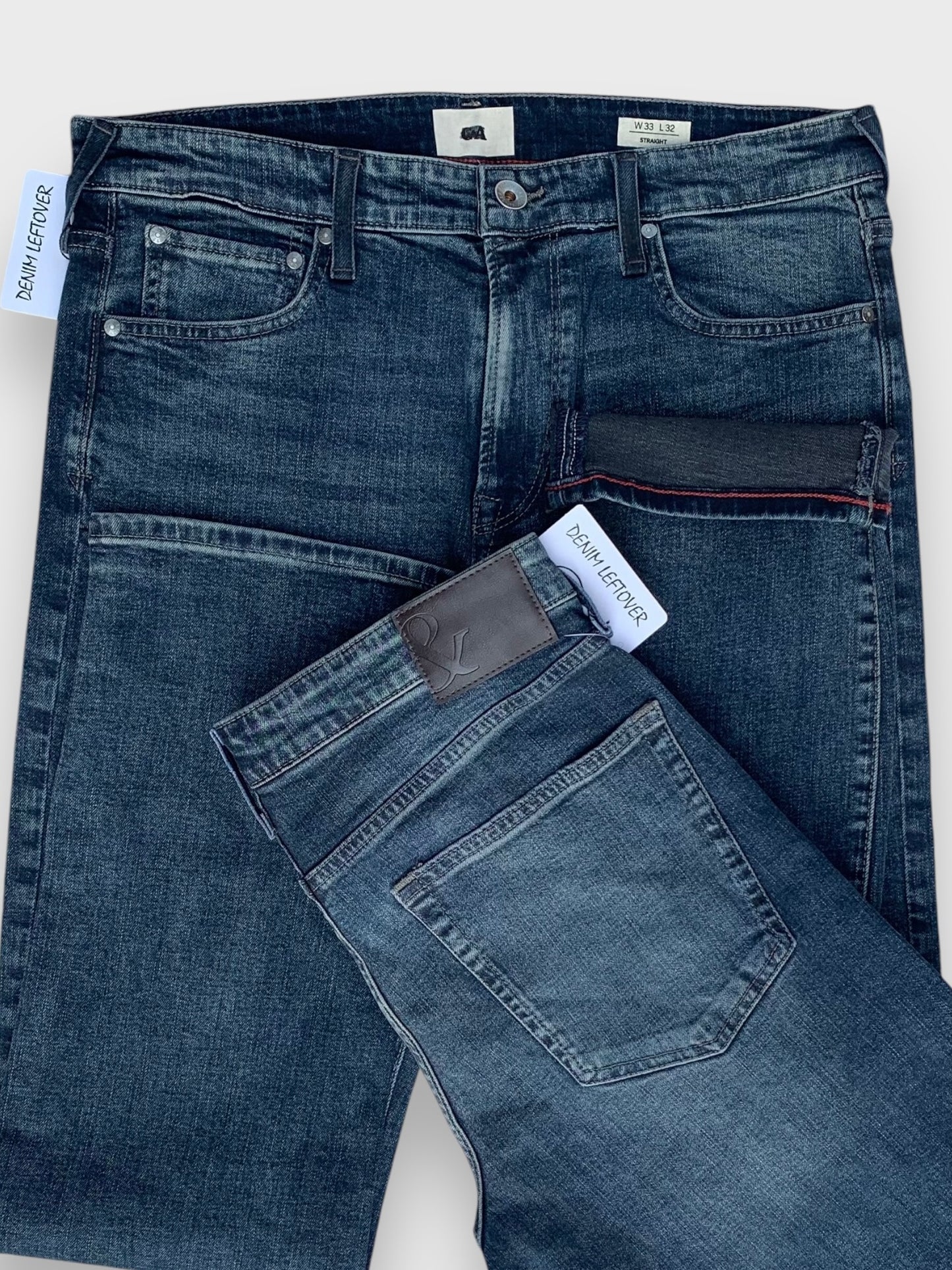 Men's Straight Fit Vintage Medium Blue Jean DL4303 (Minor Fault)