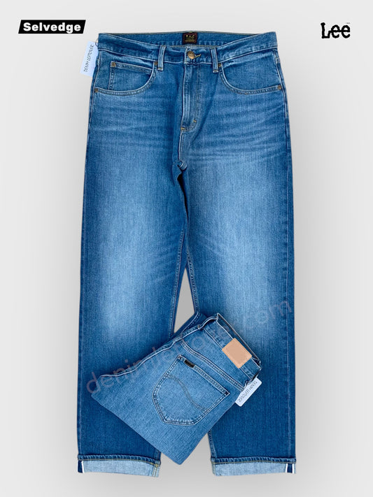 Men's Relaxed Fit Selvedge Denim Light Blue Jean DL4402