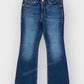 Women's Slim Bootcut Fit Dark Blue Jean DLW380