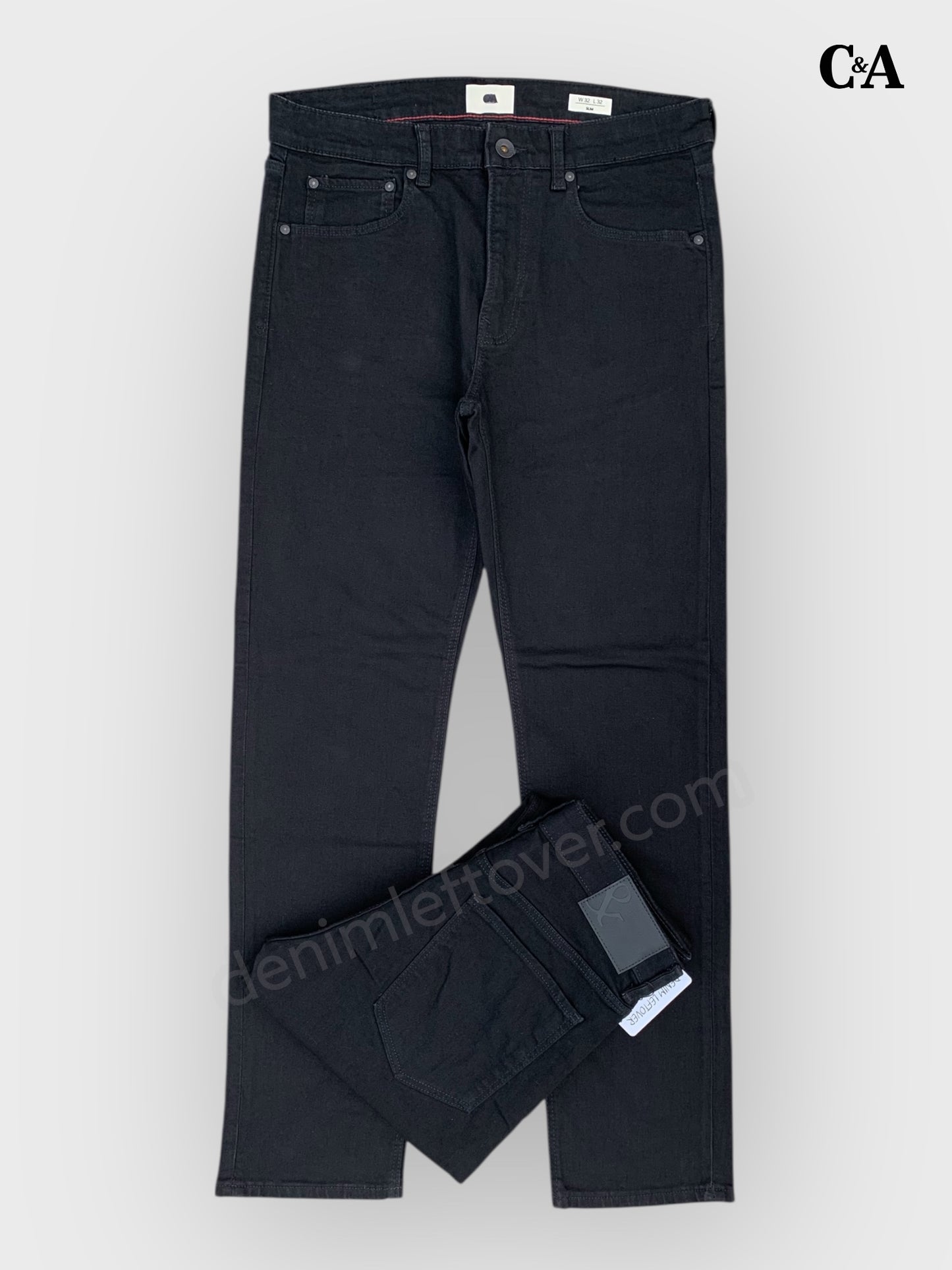 Men's Slim Fit Black Jean DL4419