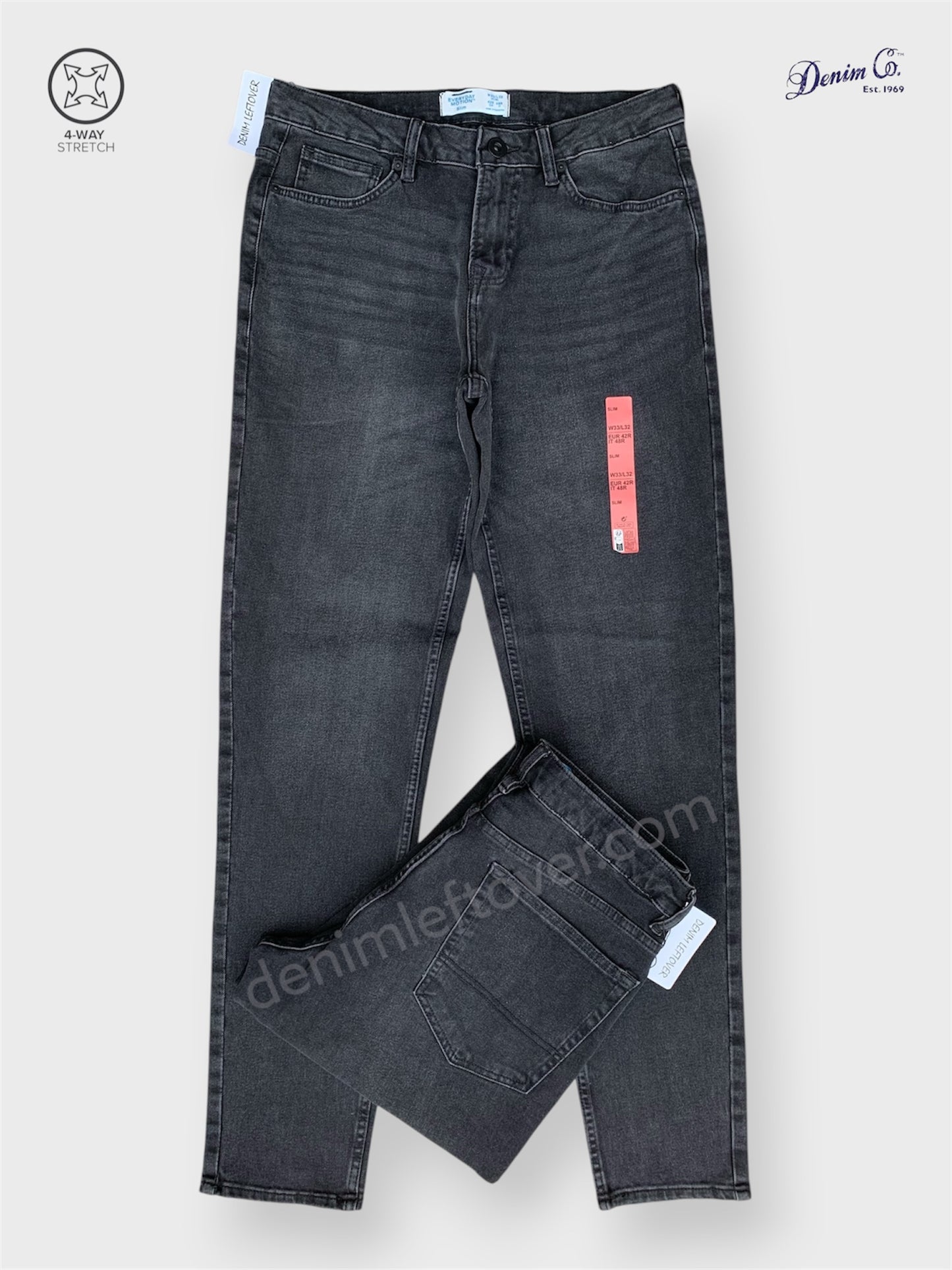 Men's Slim Fit Diamond Black Jean DL4469