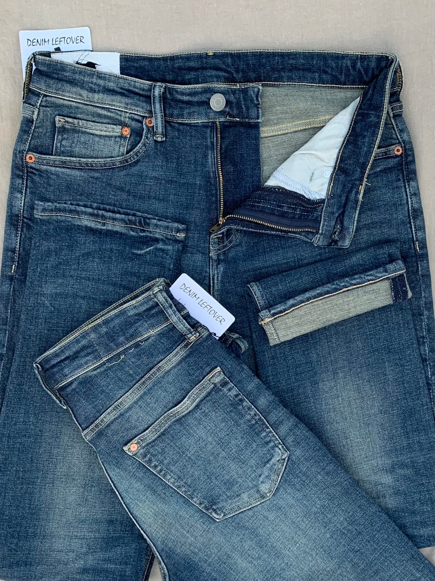 Men's Slim Fit Tinted Blue Denim Jean DL4464