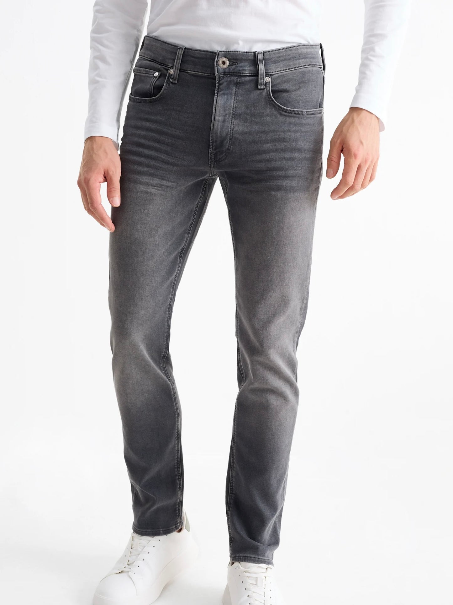 Men's Slim Fit Light Grey Jean DL4416