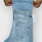 Women's Straight Fit Tinted Light Blue Jean DLW379