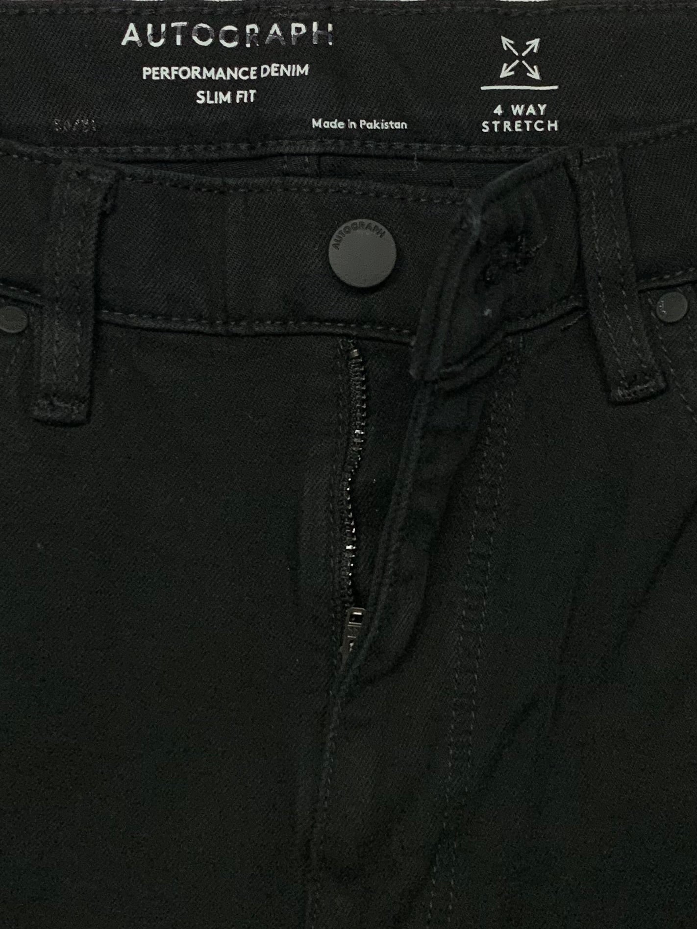 Men's Slim Fit Jet Black Jean DL4400 (Minor Fault)