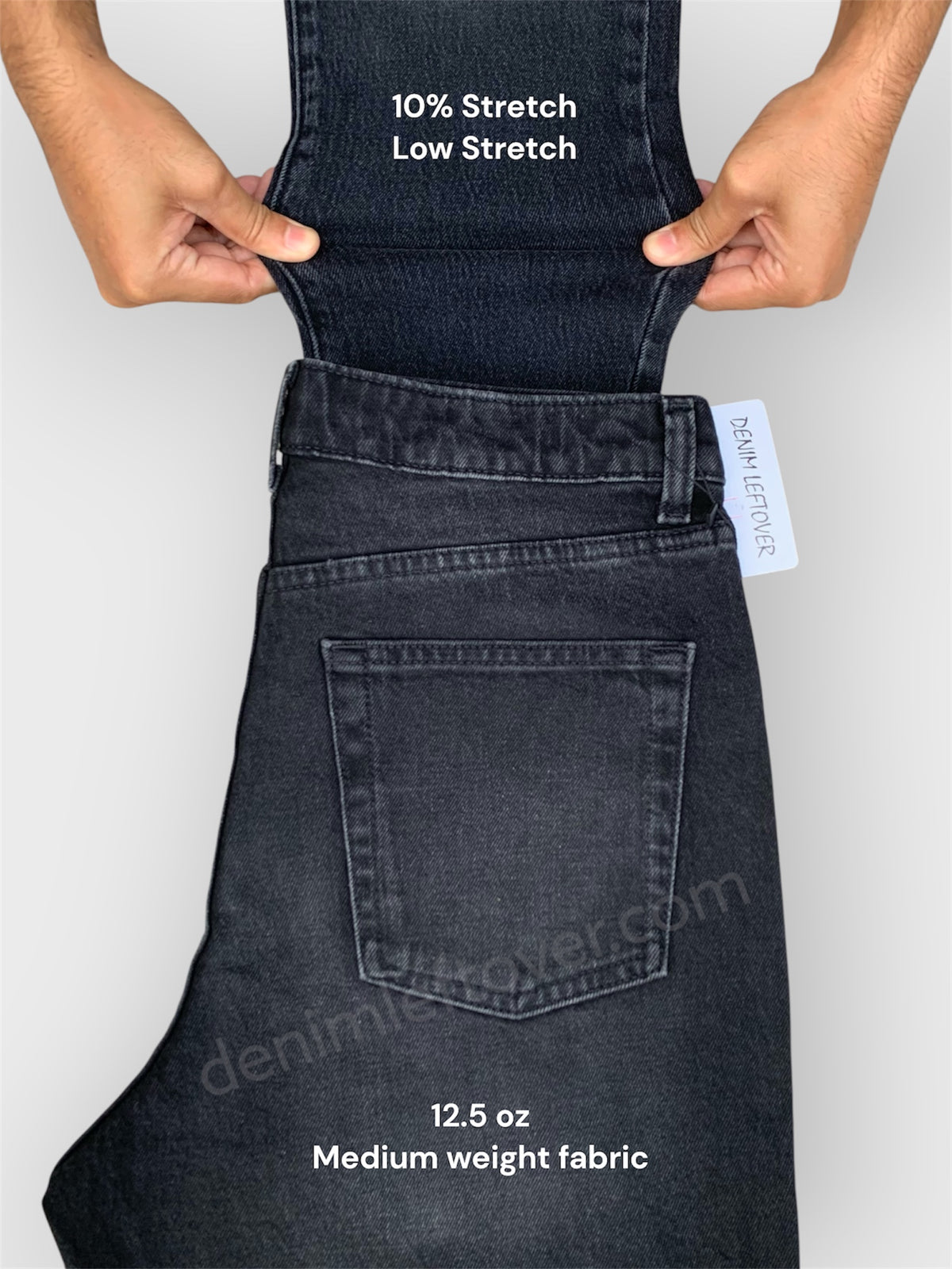 Women's Mom Fit Diamond Black Jean DLW399 (Minor Fault)