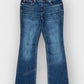 Women's Slim Bootcut Fit Dark Blue Jean DLW395 (Minor Fault)