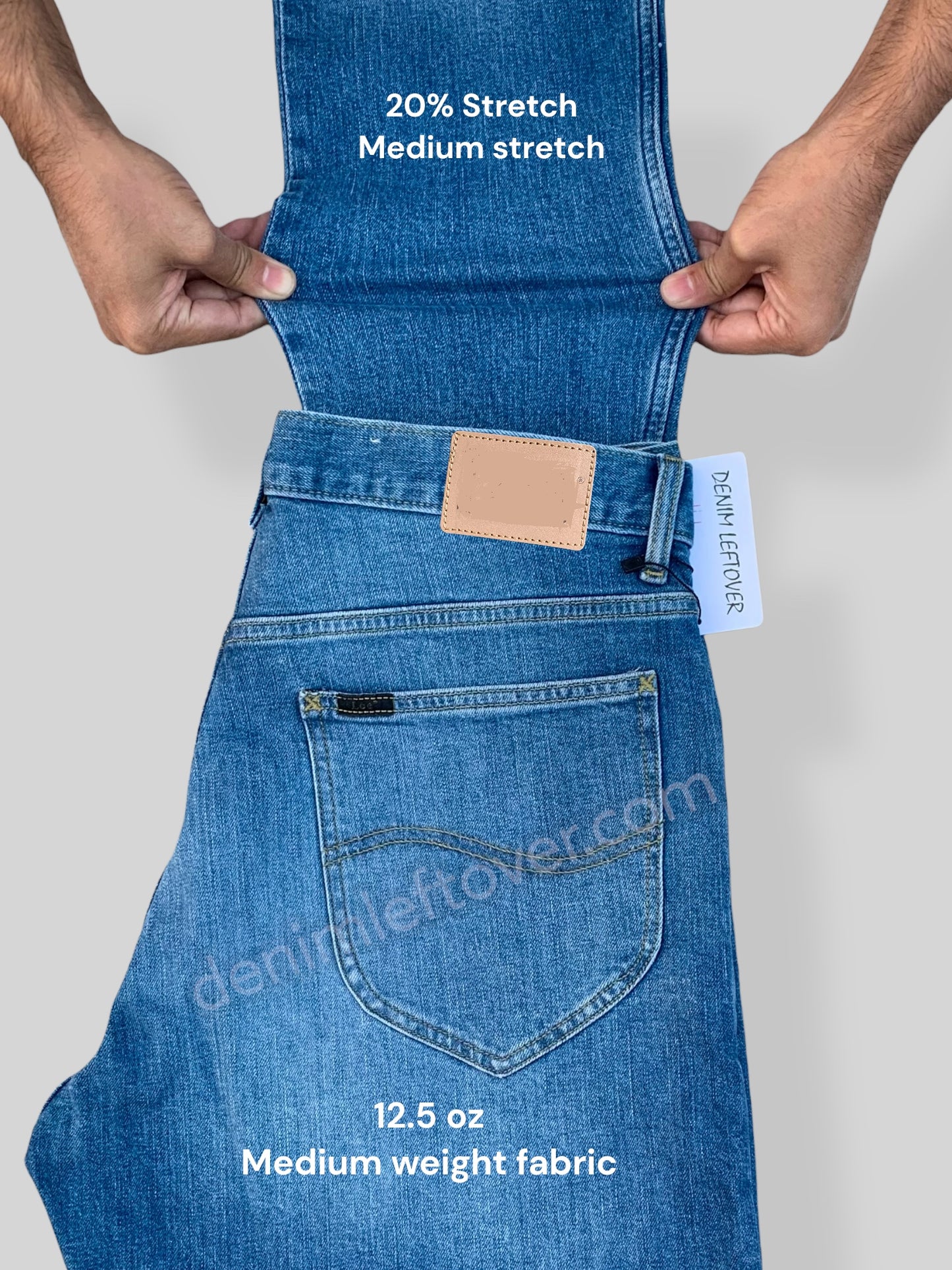 Men's Relaxed Fit Selvedge Denim Light Blue Jean DL4402