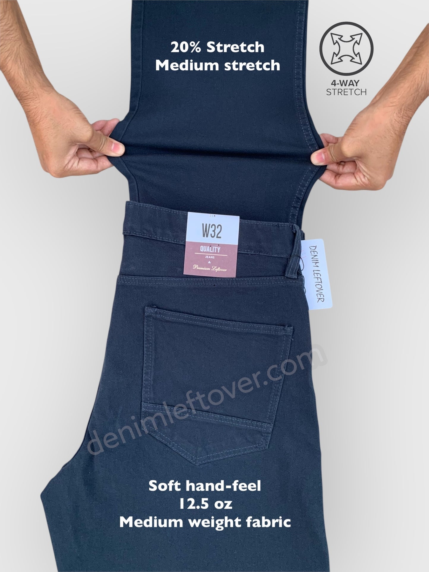 Men's Straight Fit Navy Jean DL4386