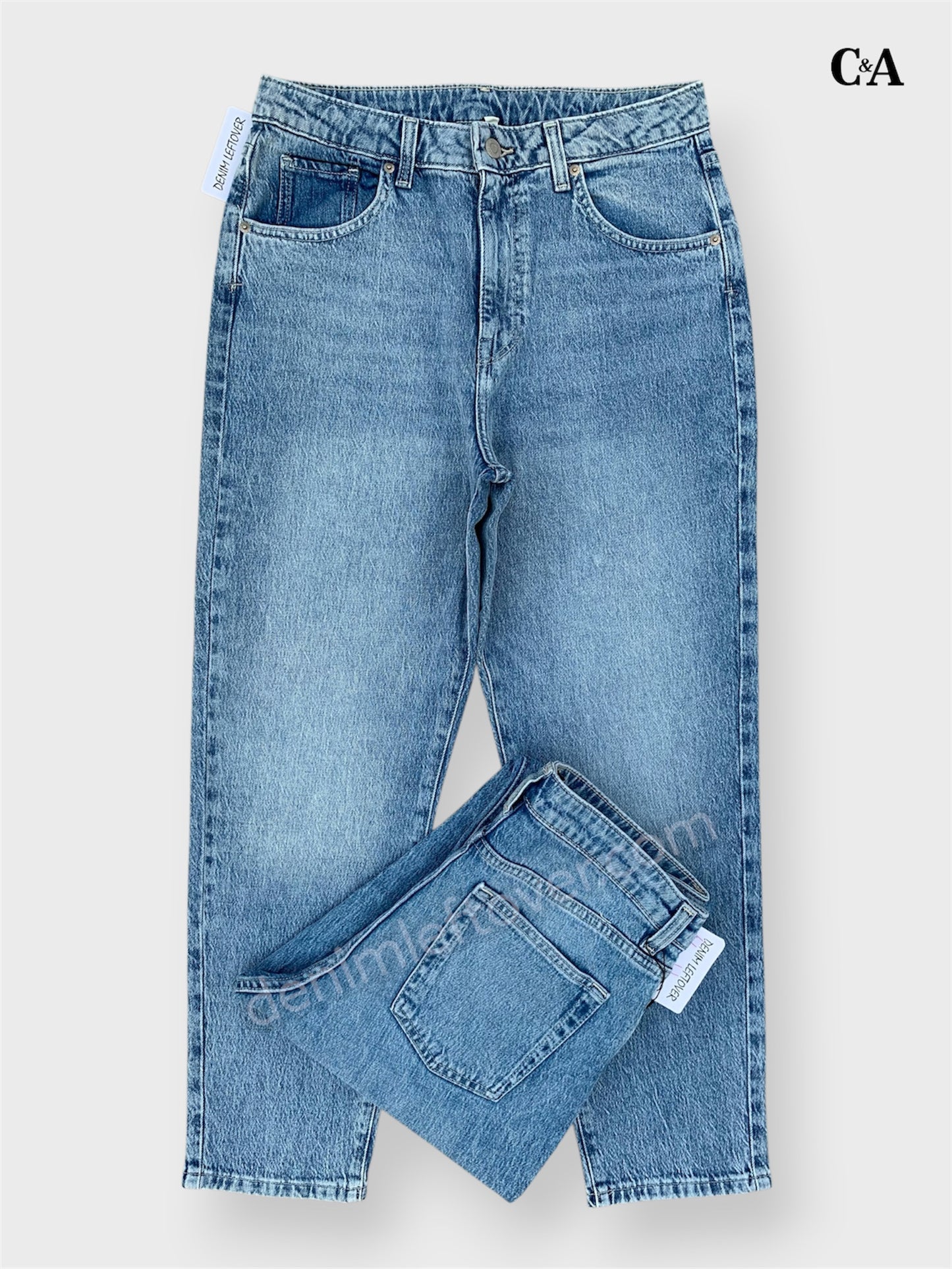Women's Mom Fit Light Blue Jean DLW389