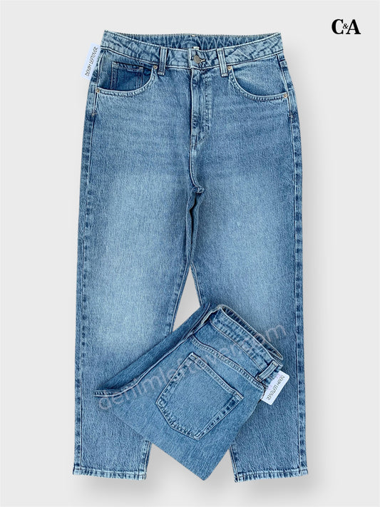 Women's Mom Fit Light Blue Jean DLW389 (Minor Fault)