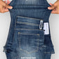 Women's Bell Bottom Fit Vintage Medium Blue Jean DLW397