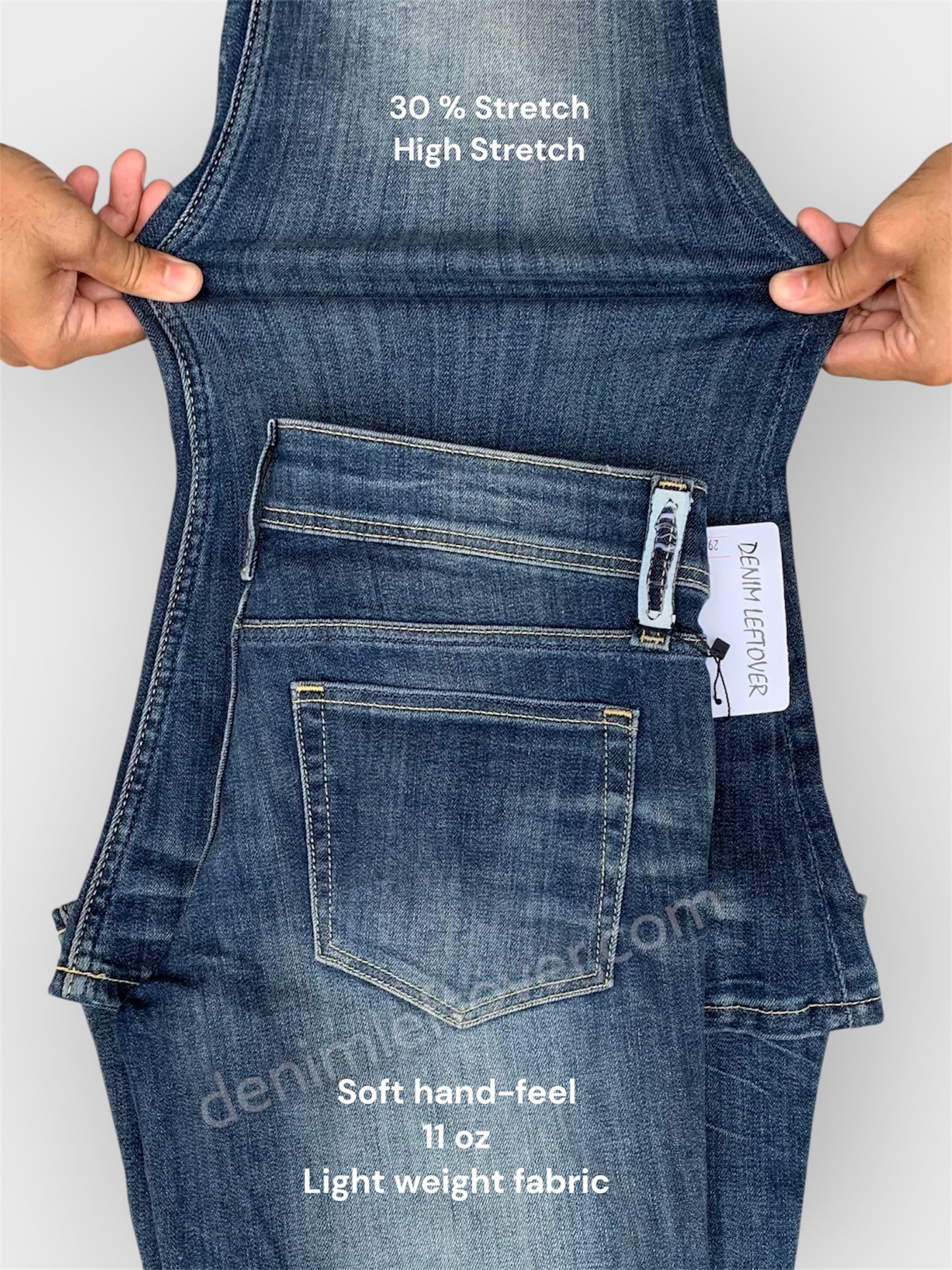 Women's Bell Bottom Fit Vintage Medium Blue Jean DLW397