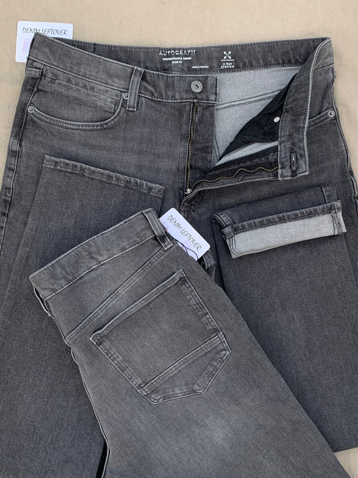 Men's Slim Fit Grey Denim Jean DL4462