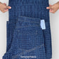 Women's Flare Wide Leg Dark Blue Textured Jean DLW382