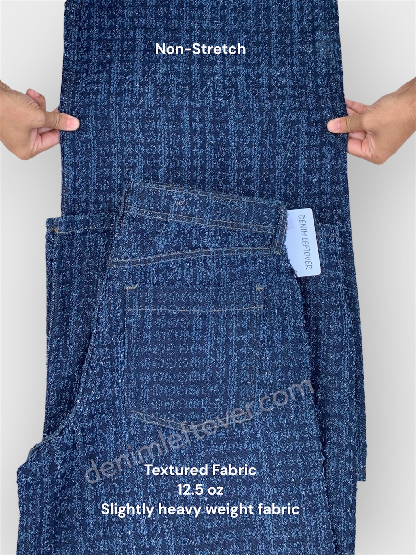 Women's Flare Wide Leg Dark Blue Textured Jean DLW382