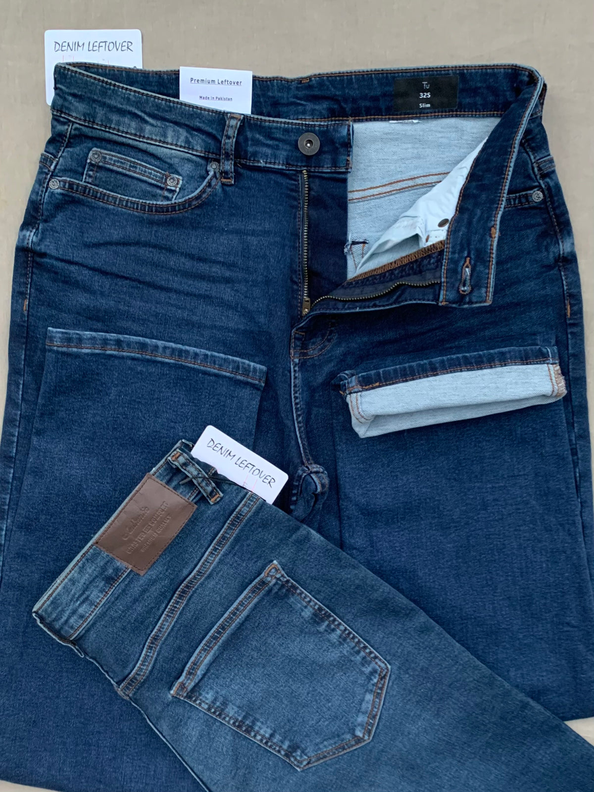 Men's Slim Fit Dark Blue Jean DL4480