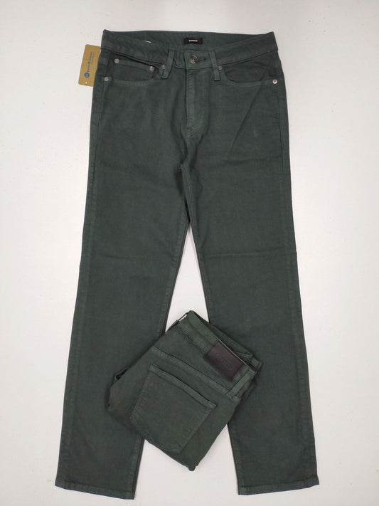 Men's Straight Fit Forest Green Jeans DL4210