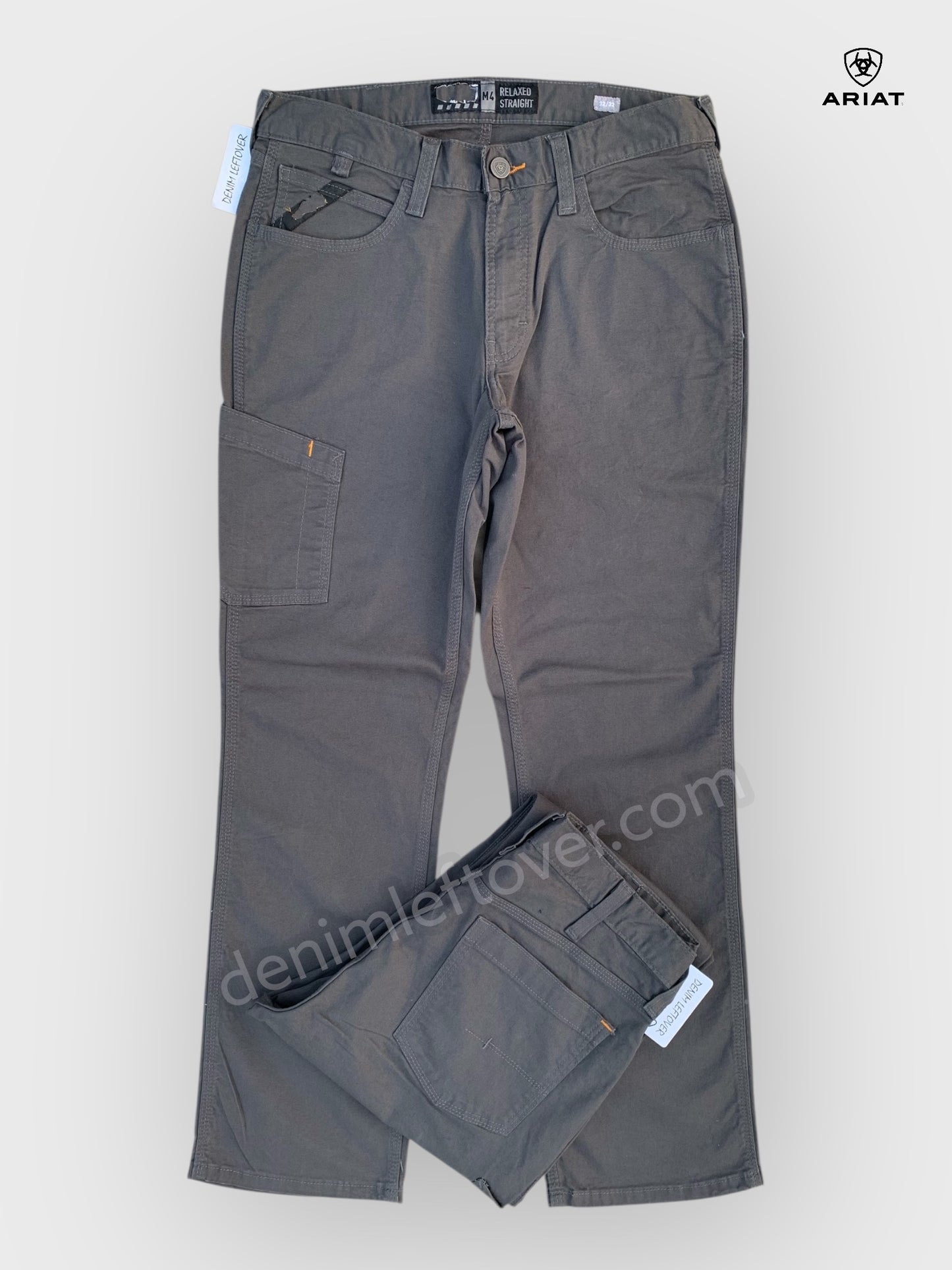 Men's Relaxed Fit Dark Grey Cotton Pant DL4426