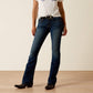Women's Slim Bootcut Fit Dark Blue Jean DLW380