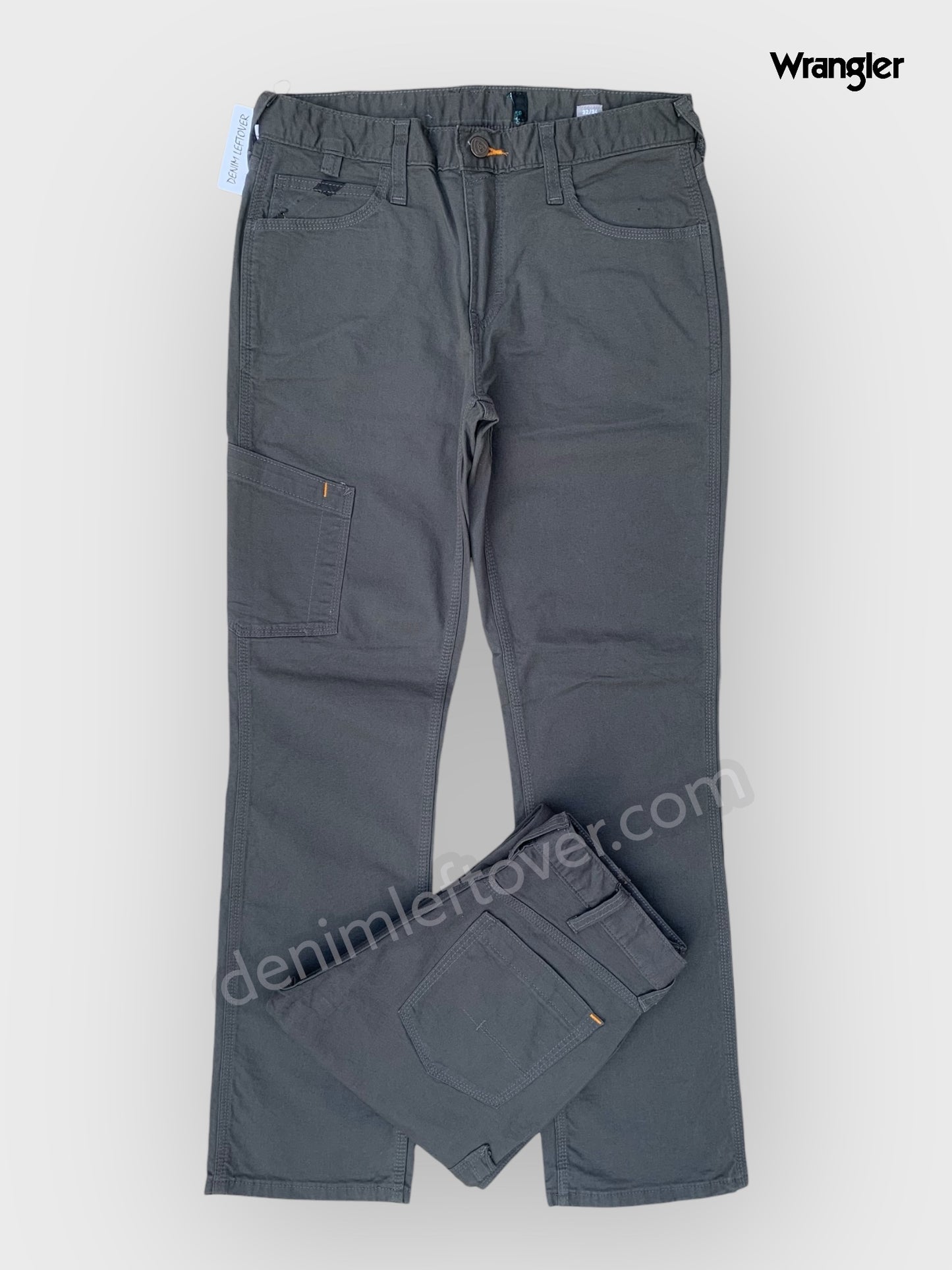 Men's Straight Fit Dark Grey Cotton Pant DL4429