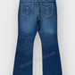 Women's Slim Bootcut Fit Dark Blue Jean DLW380