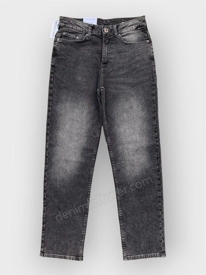 Men's Straight Fit Diamond Black Denim Jean DL4489