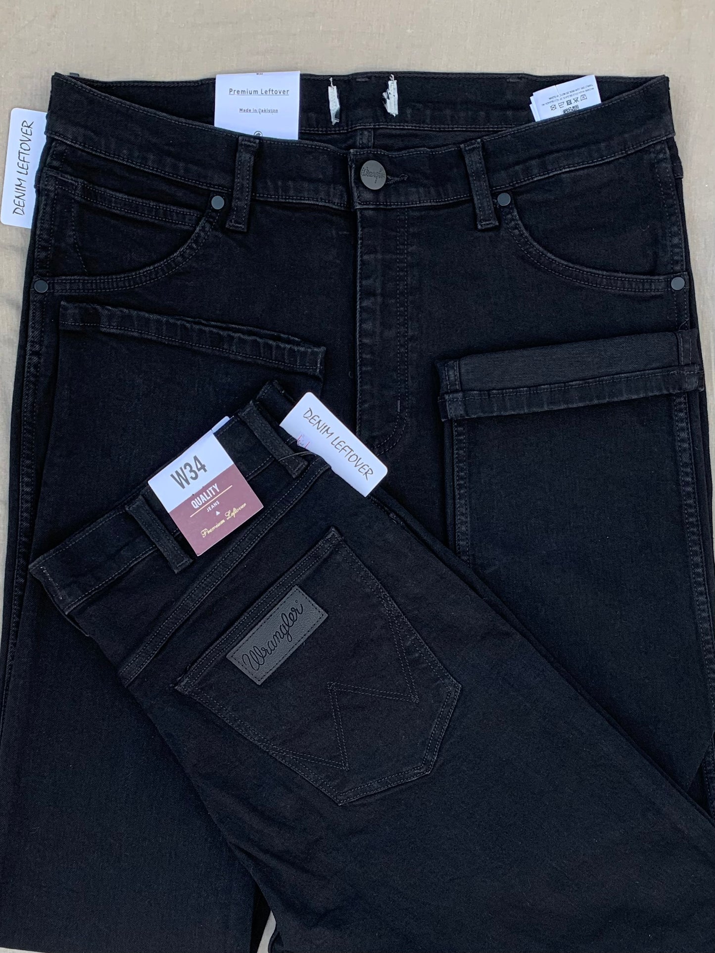 Men's Slim Fit Black Jean DL4373