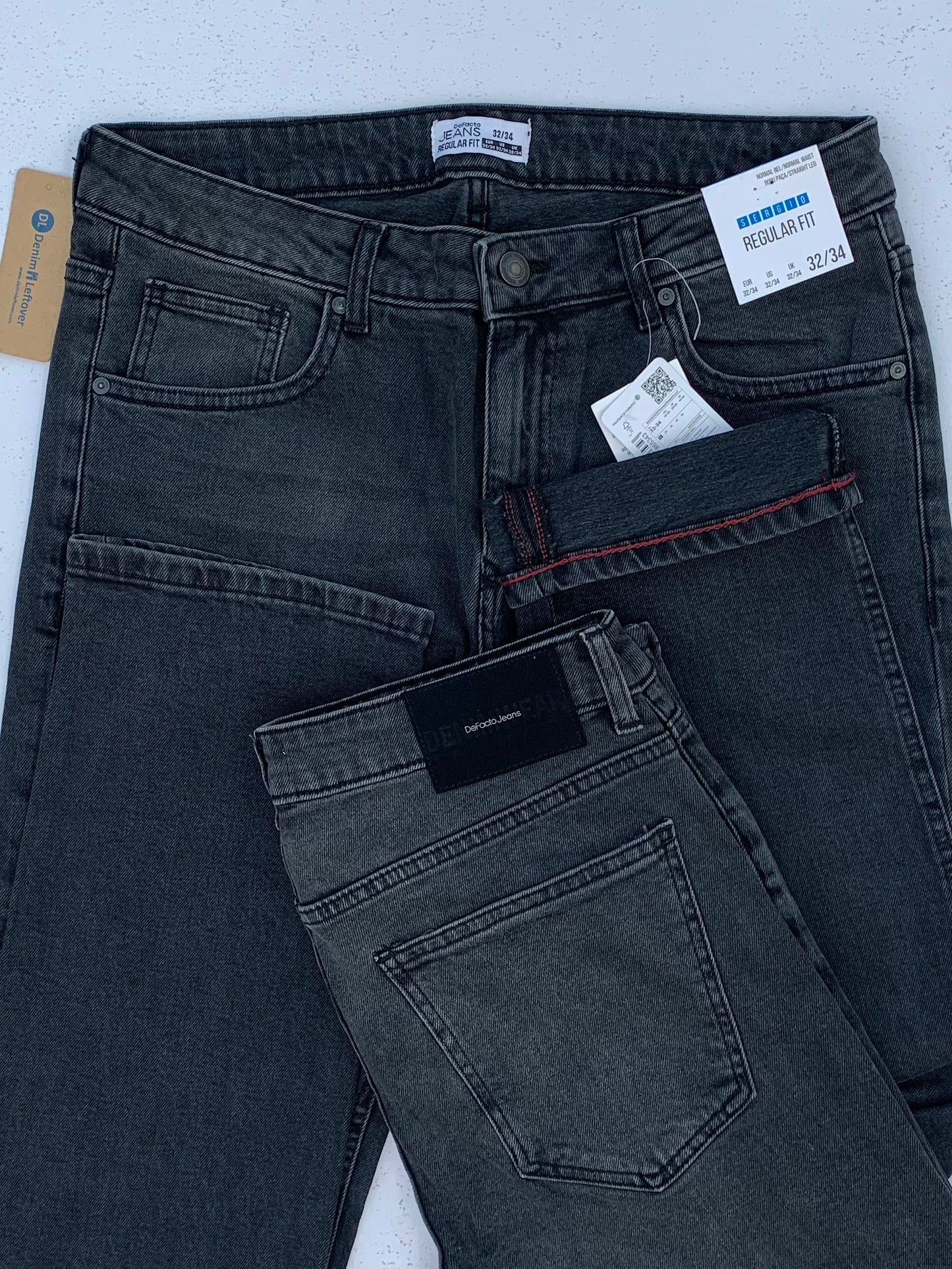 Men's Regular Fit Charcoal Black Jean DL4262